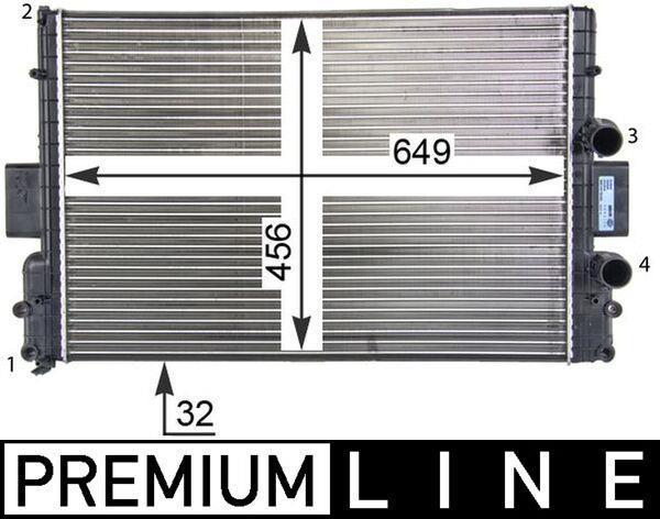Radiateur moteur (Radiateur de refroidissement) MAHLE Aftermarket CR 1254 000P