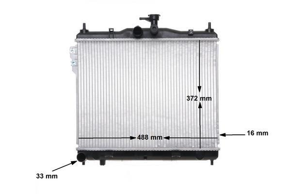 Radiateur moteur (Radiateur de refroidissement) MAHLE Aftermarket CR 1277 000S
