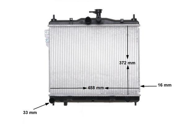 Radiateur moteur (Radiateur de refroidissement) MAHLE Aftermarket CR 1277 000S