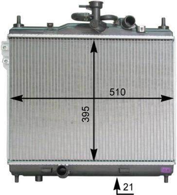Radiateur moteur (Radiateur de refroidissement) MAHLE Aftermarket CR 1279 000P