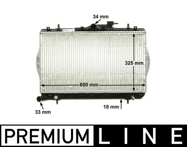 Radiateur moteur (Radiateur de refroidissement) MAHLE Aftermarket ref. CR 1280 000P
