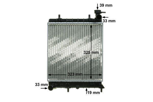 Radiateur moteur (Radiateur de refroidissement) MAHLE Aftermarket CR 1281 000P