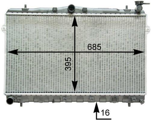 Radiateur moteur (Radiateur de refroidissement) MAHLE Aftermarket CR 1282 000P