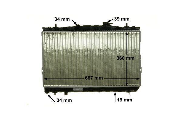 Radiateur moteur (Radiateur de refroidissement) MAHLE Aftermarket CR 1285 000P