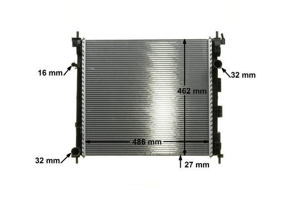 Radiateur moteur (Radiateur de refroidissement) MAHLE Aftermarket CR 1288 000P