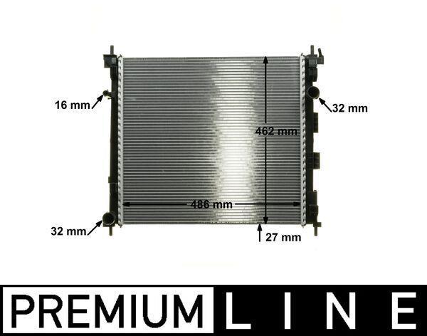 Radiateur moteur (Radiateur de refroidissement) MAHLE Aftermarket CR 1288 000P