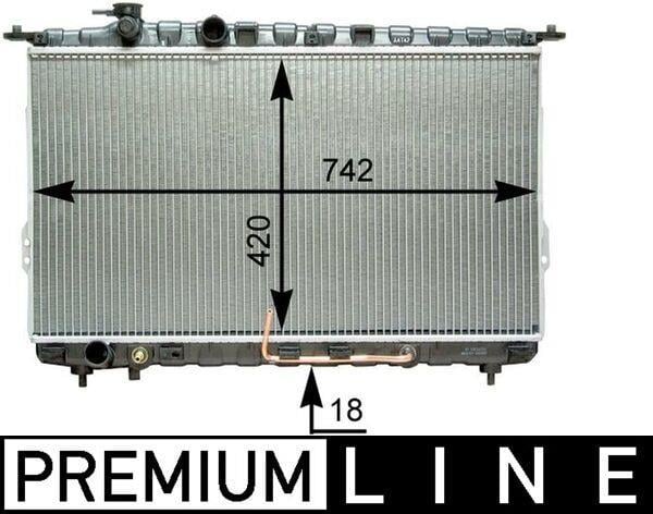 Radiateur moteur (Radiateur de refroidissement) MAHLE Aftermarket CR 1291 000P
