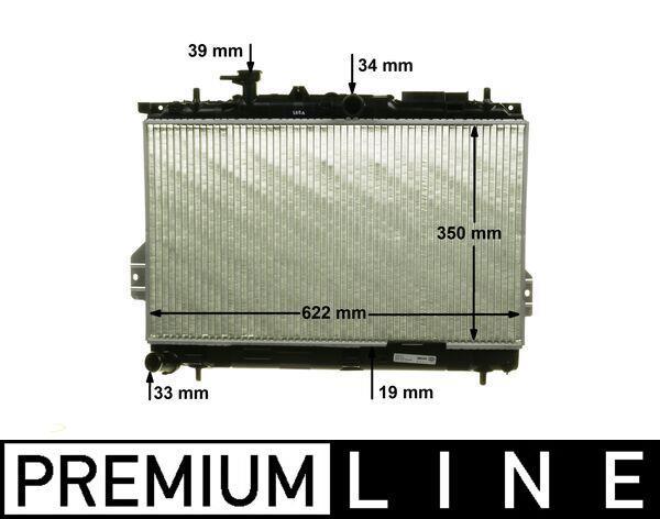 Radiateur moteur (Radiateur de refroidissement) MAHLE Aftermarket CR 1292 000P