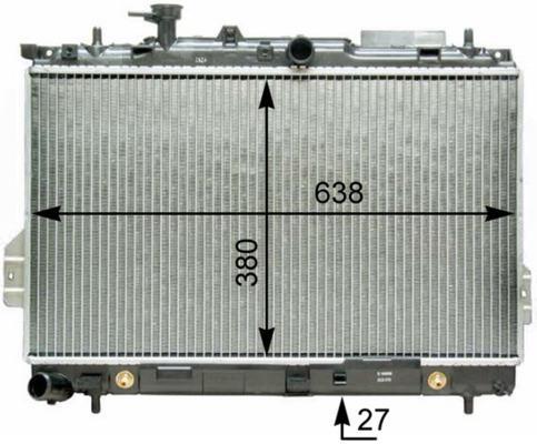 Radiateur moteur (Radiateur de refroidissement) MAHLE Aftermarket CR 1293 000P