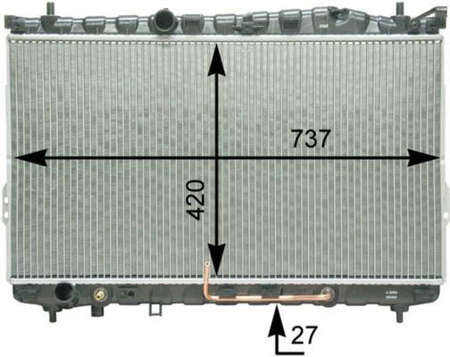 Radiateur moteur (Radiateur de refroidissement) MAHLE Aftermarket CR 1296 000P
