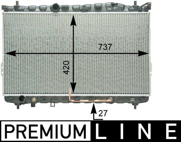 Radiateur moteur (Radiateur de refroidissement) MAHLE Aftermarket CR 1296 000P