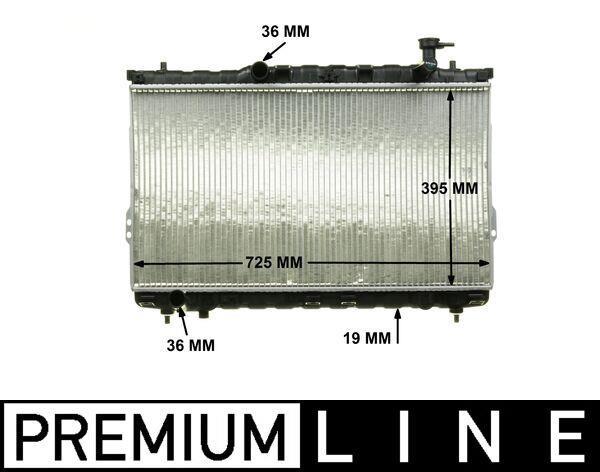 Radiateur moteur (Radiateur de refroidissement) MAHLE Aftermarket CR 1297 000P