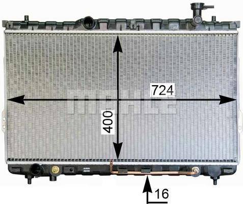 Radiateur moteur (Radiateur de refroidissement) MAHLE Aftermarket CR 1298 000S