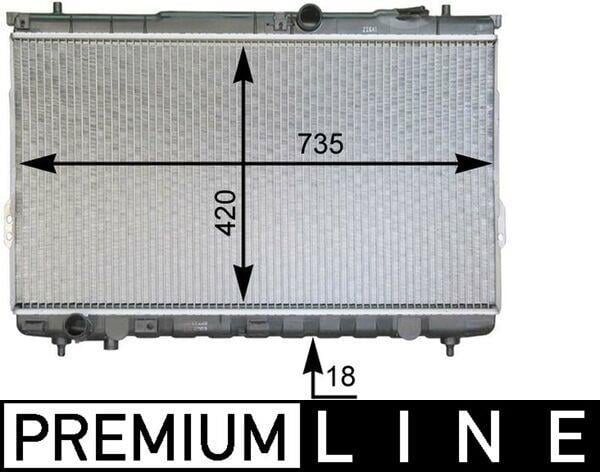 Radiateur moteur (Radiateur de refroidissement) MAHLE Aftermarket ref. CR 1299 000P