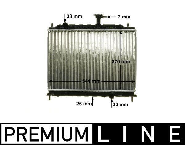 Radiateur moteur (Radiateur de refroidissement) MAHLE Aftermarket CR 1304 000P