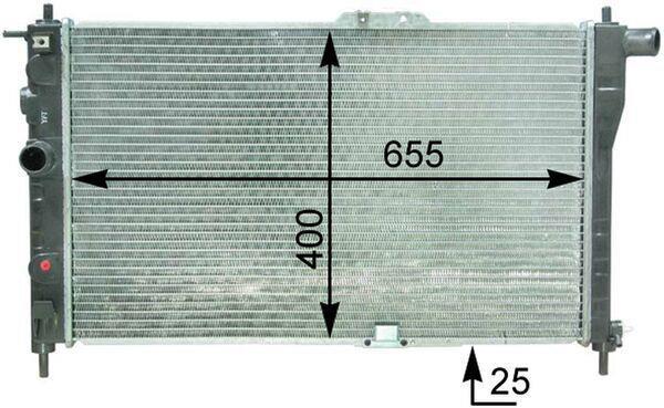 Radiateur moteur (Radiateur de refroidissement) MAHLE Aftermarket CR 1307 000P