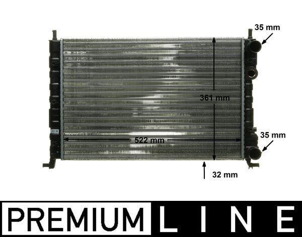 Radiateur moteur (Radiateur de refroidissement) MAHLE Aftermarket CR 130 000P