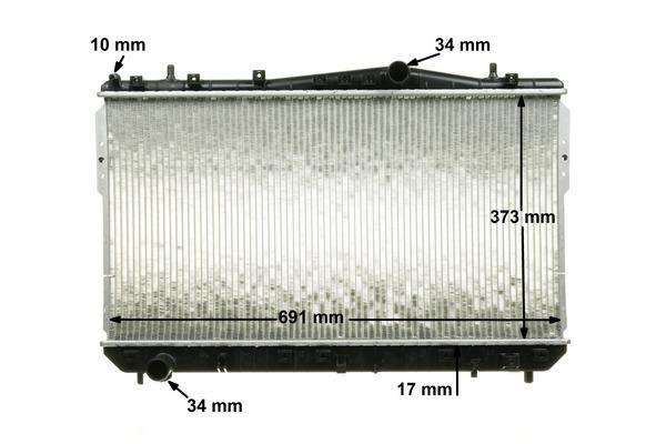 Radiateur moteur (Radiateur de refroidissement) MAHLE Aftermarket ref. CR 1312 000P