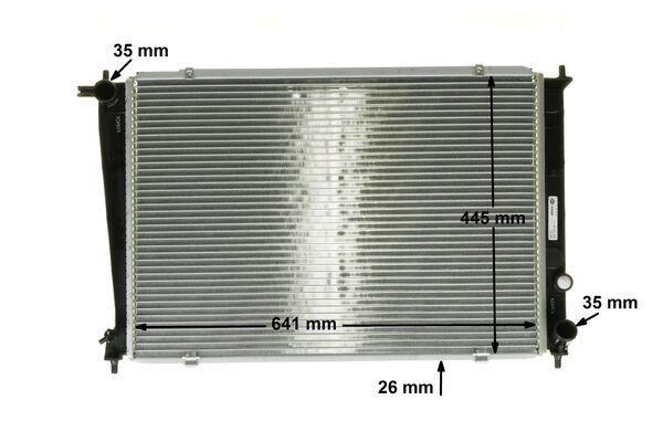 Radiateur moteur (Radiateur de refroidissement) MAHLE Aftermarket CR 1316 000P