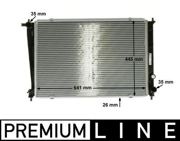 Radiateur moteur (Radiateur de refroidissement) MAHLE Aftermarket CR 1316 000P