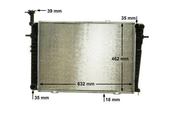 Radiateur moteur (Radiateur de refroidissement) MAHLE Aftermarket CR 1317 000P