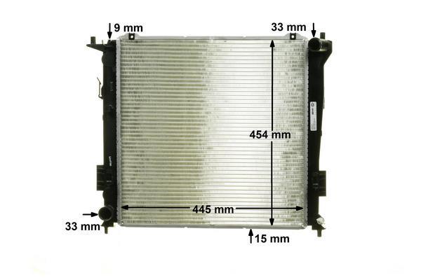 Radiateur moteur (Radiateur de refroidissement) MAHLE Aftermarket CR 1320 000P