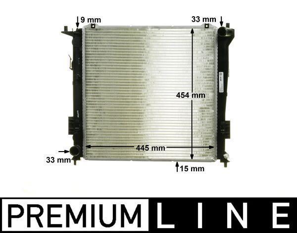 Radiateur moteur (Radiateur de refroidissement) MAHLE Aftermarket CR 1320 000P