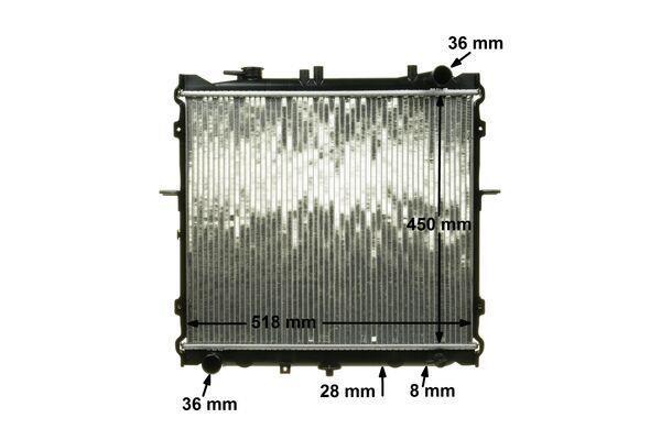 Radiateur moteur (Radiateur de refroidissement) MAHLE Aftermarket CR 1325 000P