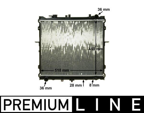 Radiateur moteur (Radiateur de refroidissement) MAHLE Aftermarket CR 1325 000P