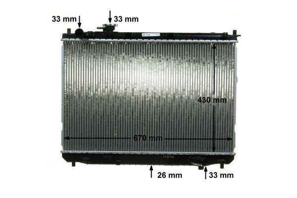 Radiateur moteur (Radiateur de refroidissement) MAHLE Aftermarket CR 1327 000P