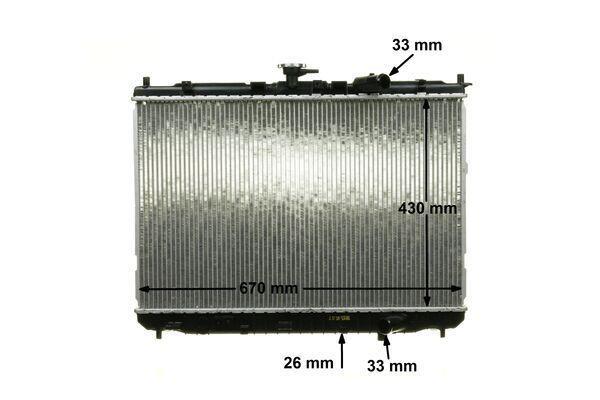 Radiateur moteur (Radiateur de refroidissement) MAHLE Aftermarket CR 1328 000P
