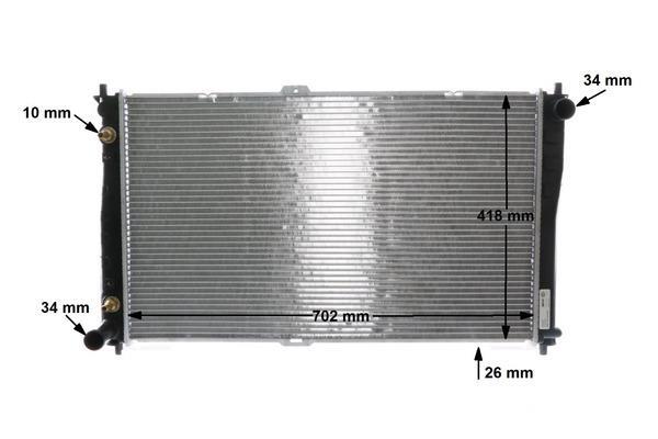 Radiateur moteur (Radiateur de refroidissement) MAHLE Aftermarket CR 1329 000S
