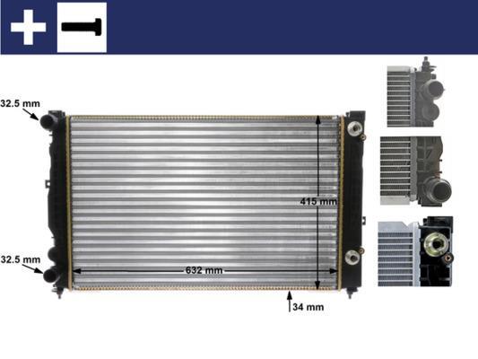 Radiateur moteur (Radiateur de refroidissement) MAHLE Aftermarket CR 132 000S