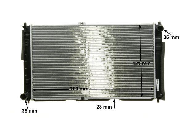 Radiateur moteur (Radiateur de refroidissement) MAHLE Aftermarket CR 1330 000P