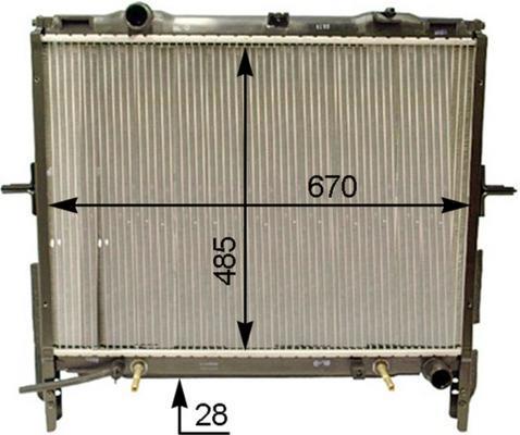 Radiateur moteur (Radiateur de refroidissement) MAHLE Aftermarket CR 1331 000P
