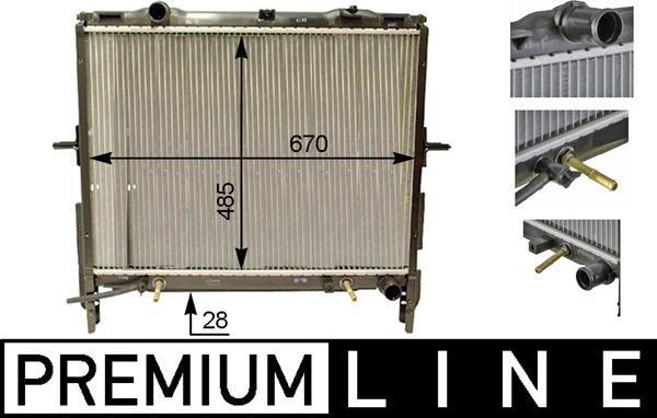 Radiateur moteur (Radiateur de refroidissement) MAHLE Aftermarket CR 1331 000P