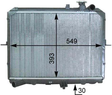 Radiateur moteur (Radiateur de refroidissement) MAHLE Aftermarket CR 1332 000P