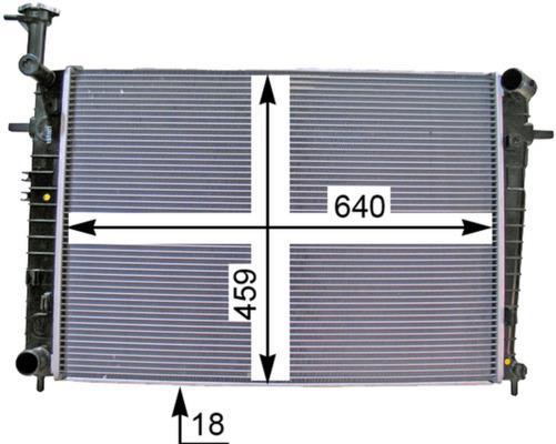 Radiateur moteur (Radiateur de refroidissement) MAHLE Aftermarket CR 1333 000P