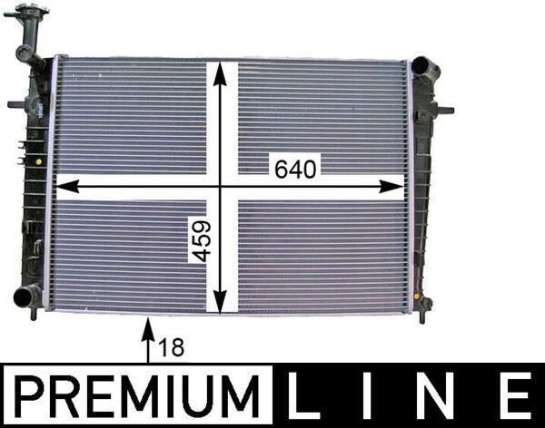 Radiateur moteur (Radiateur de refroidissement) MAHLE Aftermarket CR 1333 000P