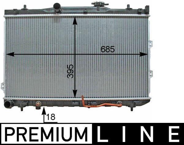 Radiateur moteur (Radiateur de refroidissement) MAHLE Aftermarket CR 1336 000P