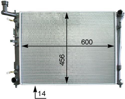 Radiateur moteur (Radiateur de refroidissement) MAHLE Aftermarket CR 1337 000P