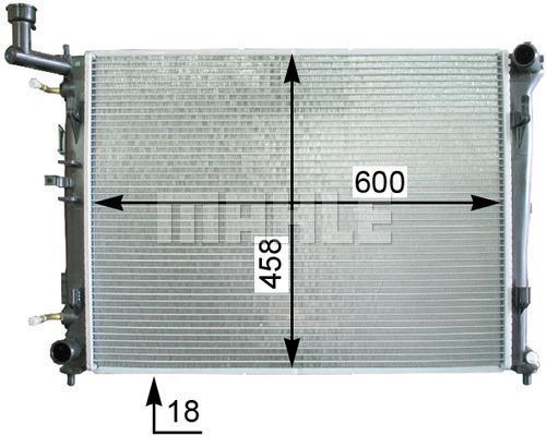 Radiateur moteur (Radiateur de refroidissement) MAHLE Aftermarket CR 1337 000S