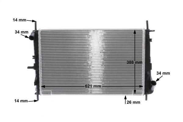 Radiateur moteur (Radiateur de refroidissement) MAHLE Aftermarket CR 1347 000S