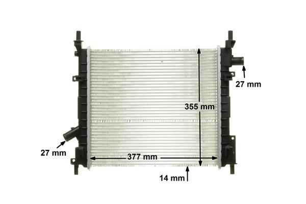 Radiateur moteur (Radiateur de refroidissement) MAHLE Aftermarket CR 1349 000P