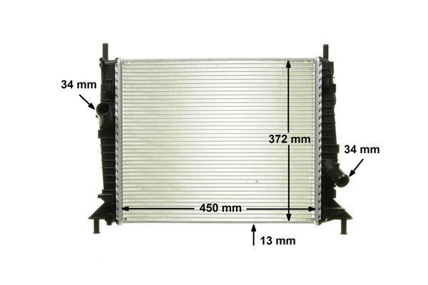Radiateur moteur (Radiateur de refroidissement) MAHLE Aftermarket CR 1352 000P