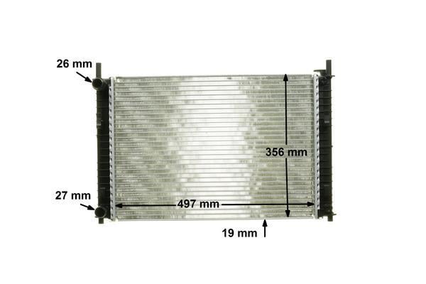 Radiateur moteur (Radiateur de refroidissement) MAHLE Aftermarket CR 1354 000P