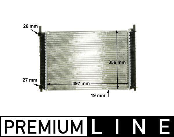 Radiateur moteur (Radiateur de refroidissement) MAHLE Aftermarket CR 1354 000P