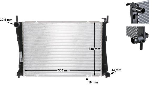 Radiateur moteur (Radiateur de refroidissement) MAHLE Aftermarket CR 1355 000S