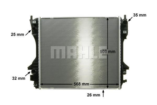 Radiateur moteur (Radiateur de refroidissement) MAHLE Aftermarket CR 1363 000P