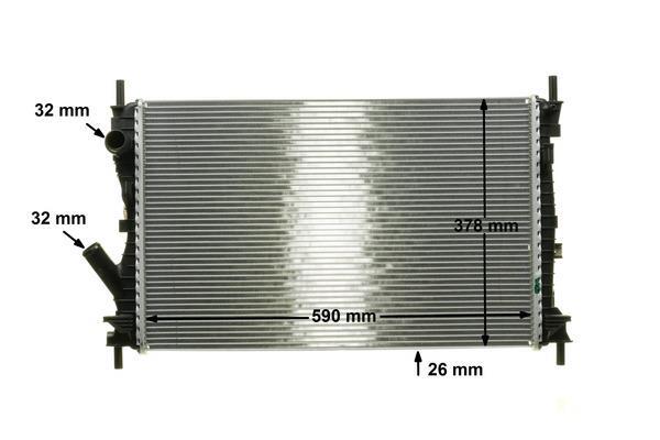 Radiateur moteur (Radiateur de refroidissement) MAHLE Aftermarket CR 1365 000P